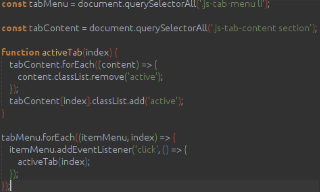 JS-0309 - JavaScript Completo ES6 - Navegação por Tabs