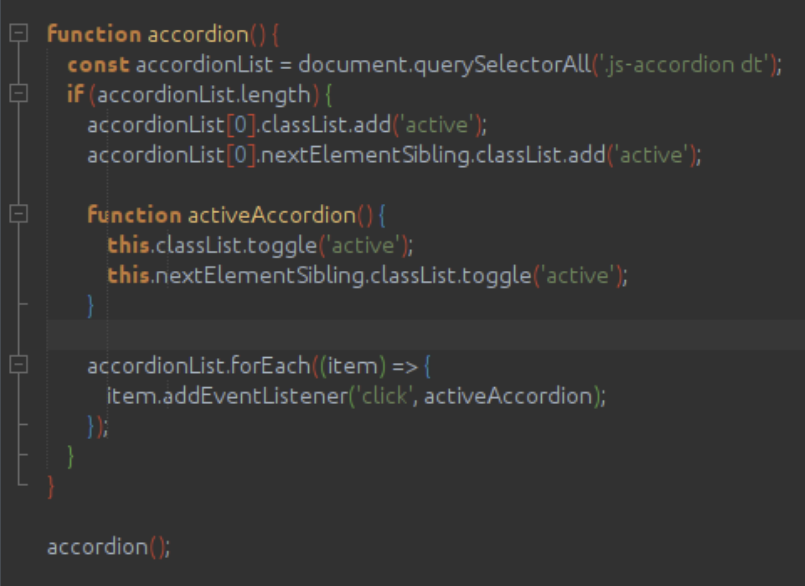JS-0310 - JavaScript Completo ES6 - Accordion List