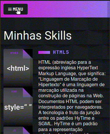 JS-0507 - JavaScript Completo ES6 - Menu Mobile