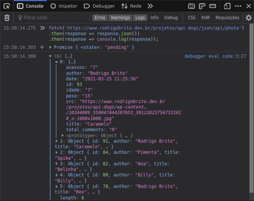 JS-0603 - JavaScript Completo ES6 - Fetch
