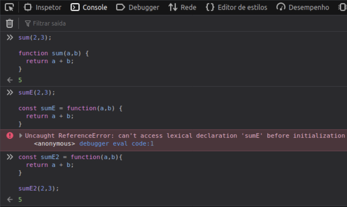JS-0801 - JavaScript Completo ES6 - Function Expression