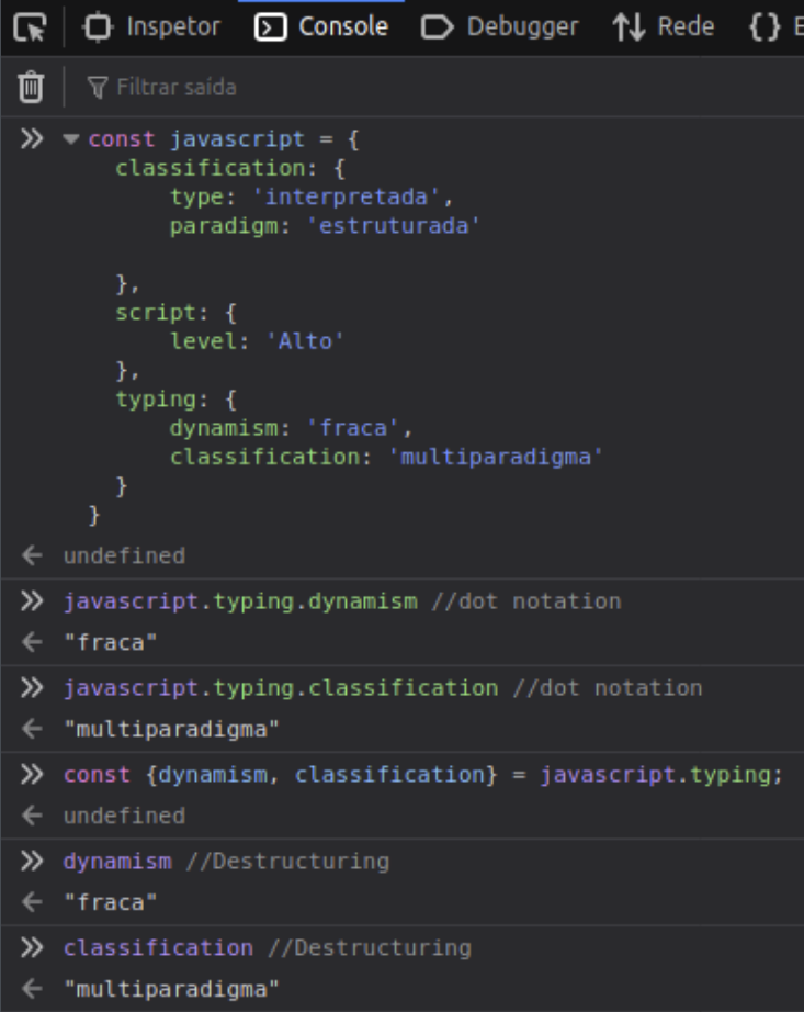 JS-0803 - JavaScript Completo ES6 - Destructuring