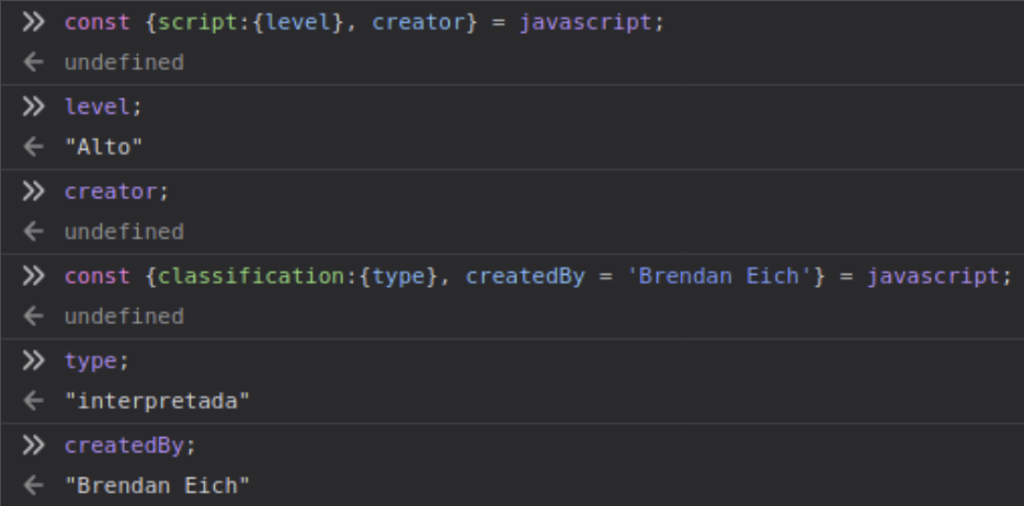 JS-0803 - JavaScript Completo ES6 - Destructuring