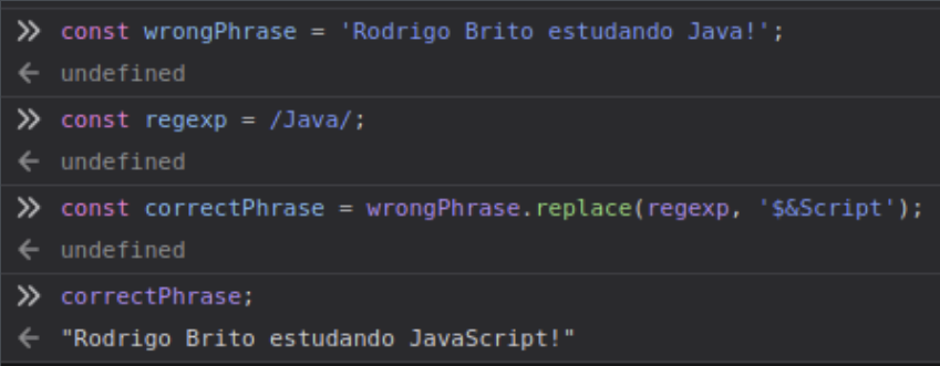 JS-0902 - JavaScript Completo ES6 - Regexp: substituição
