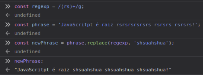 JS-0902 - JavaScript Completo ES6 - Regexp: substituição