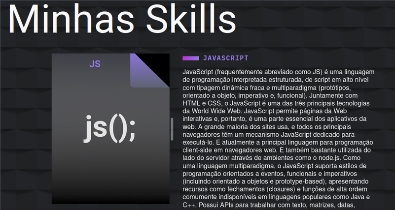 JS-1103 - JavaScript Completo ES6 - Refatoração Tabnav