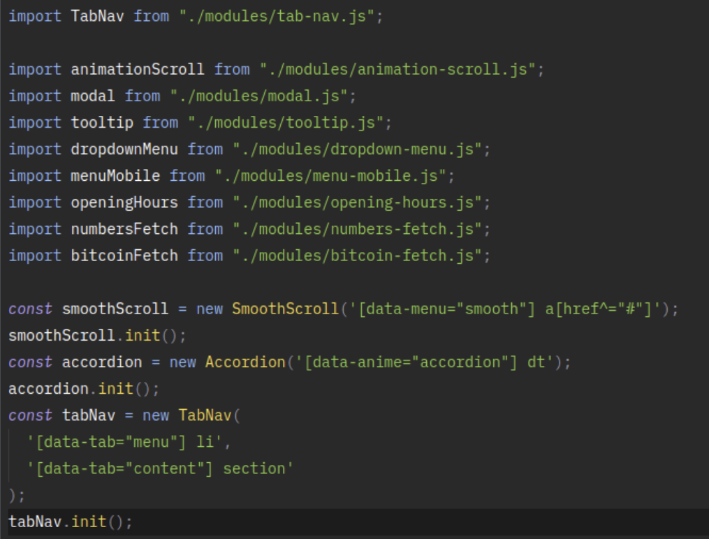 JS-1103 - JavaScript Completo ES6 - Refatoração Tabnav