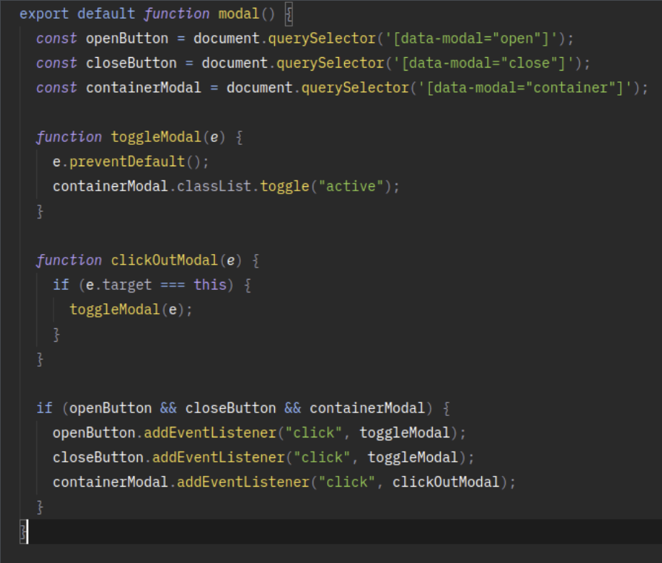 JS-1104 - JavaScript Completo ES6 - Refatoração Modal
