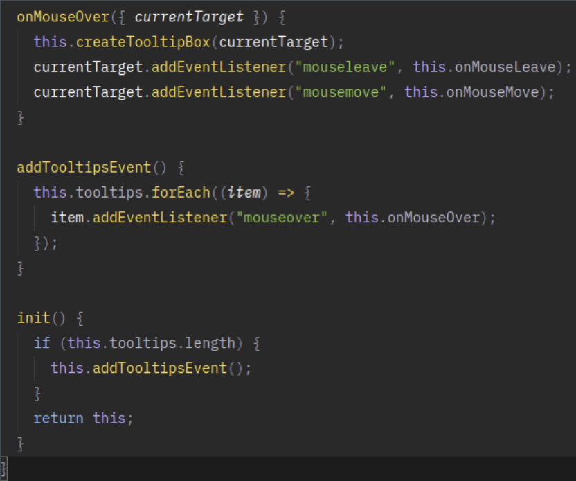 JS-1105 - JavaScript Completo ES6 - Refatora&ccedil;&atilde;o Tooltip