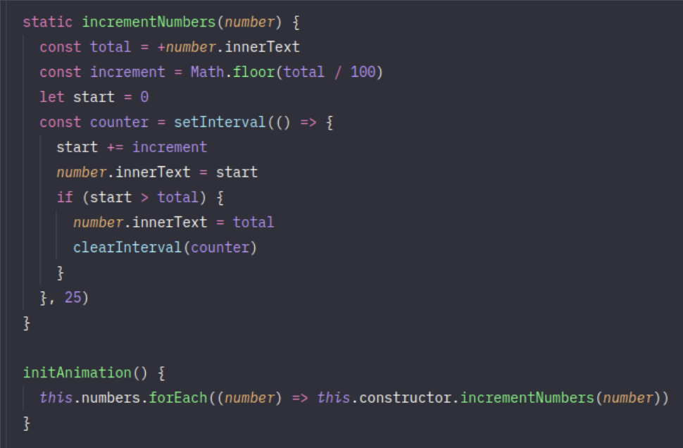 JS-1106 - JavaScript Completo ES6 - Refatora&ccedil;&atilde;o Anima&ccedil;&atilde;o de N&uacute;meros