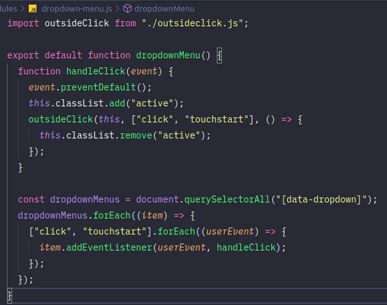 JS-1110 - JavaScript Completo ES6 - Refatora&ccedil;&atilde;o Dropdown Menu