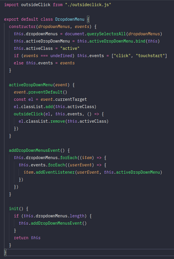 JS-1110 - JavaScript Completo ES6 - Refatora&ccedil;&atilde;o Dropdown Menu