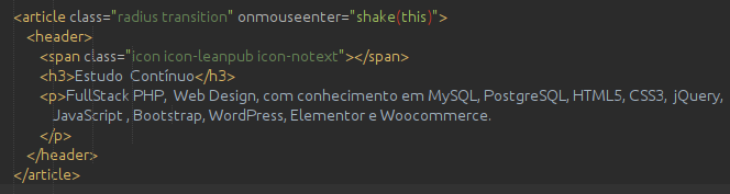 JS-E02 - Efeito Chacoalhar (shake) com JavaScript