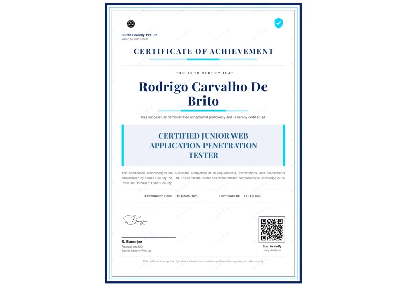 Certified Junior Web Application Penetration Tester