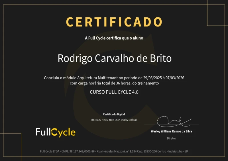 Curso de Arquitetura Multitenant