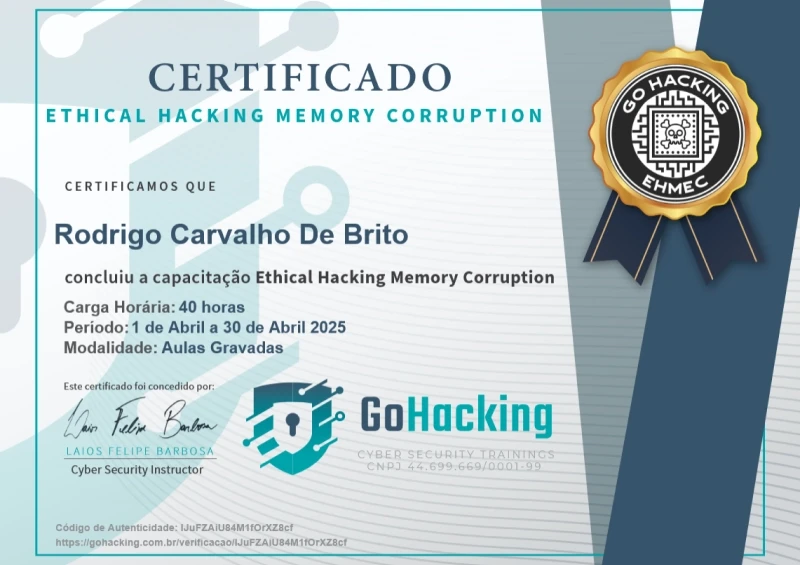 Ethical Hacking Memory Corruption