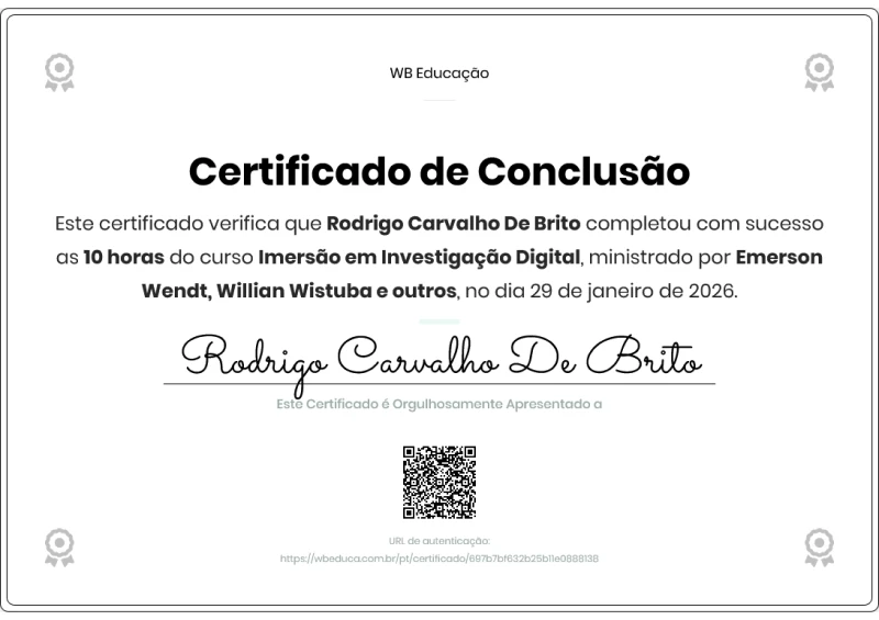 Imersão em Investigação Digital