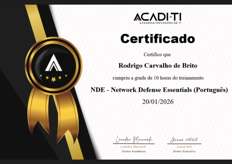 NDE - Network Defense Essentials