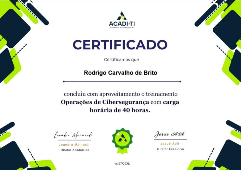 OCS | Operações de Cibersegurança