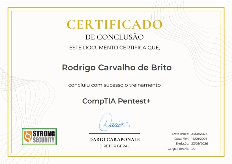 Treinamento CompTIA Pentest+