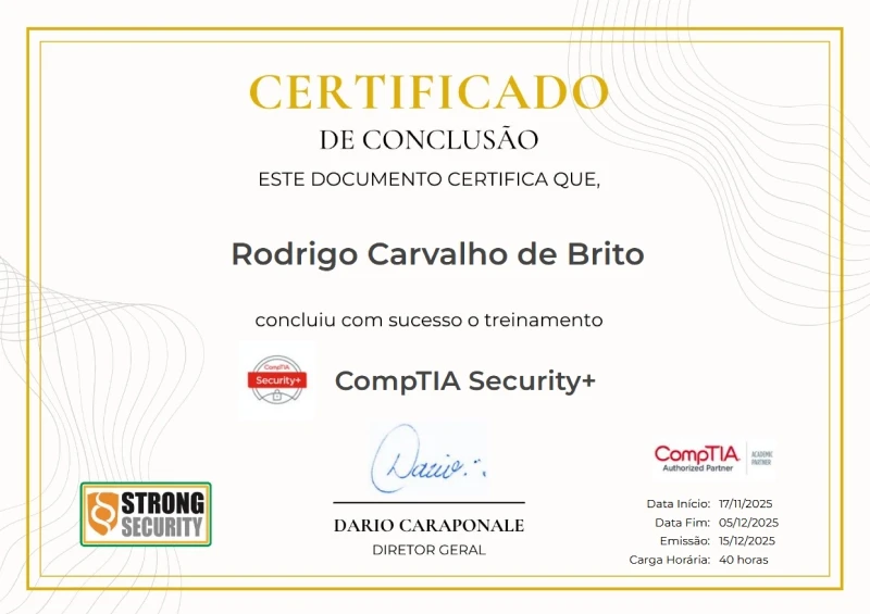 Treinamento CompTIA Security+