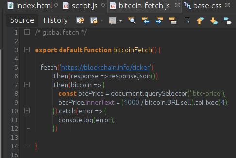 JS-0608 - JavaScript Completo ES6 - Bitcoin Fetch
