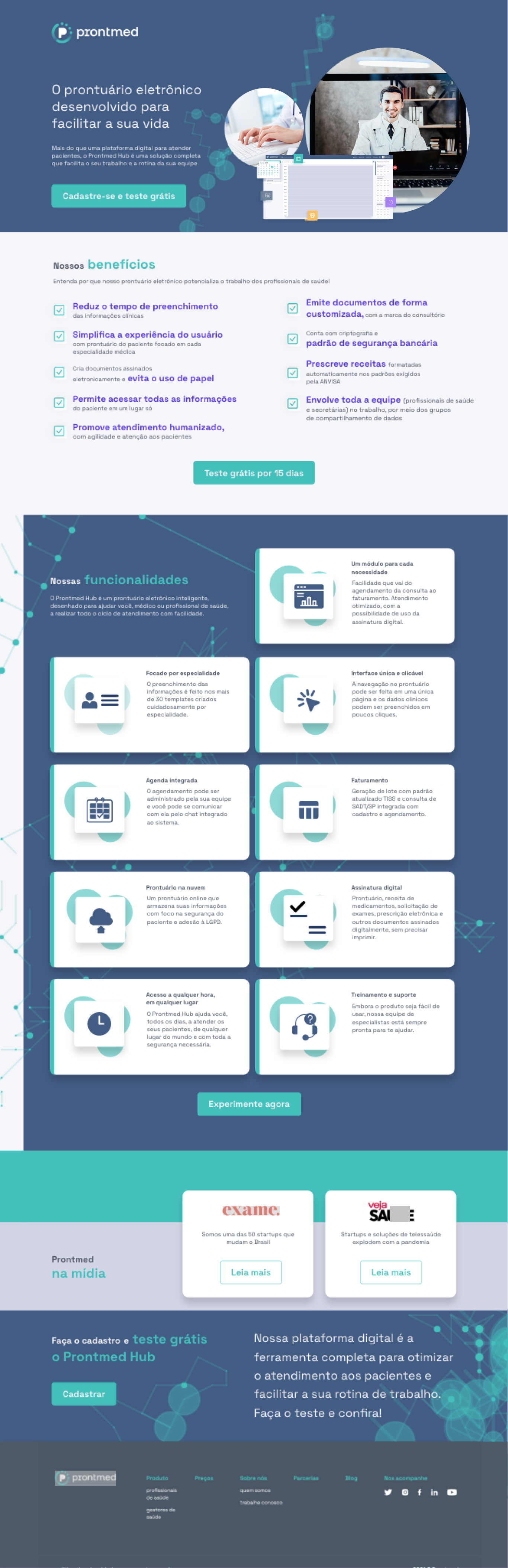 Prontmed Landing Page